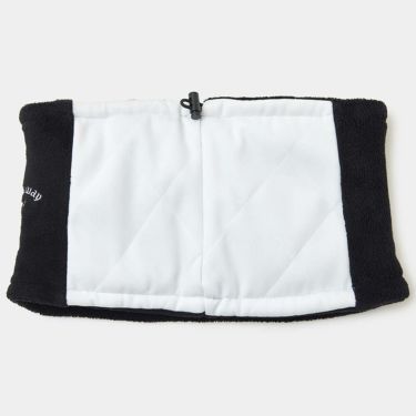 キャロウェイ Callaway　メンズ ロゴ刺繍 ネックウォーマー C24298104 1030 ホワイト　2024年モデル 詳細2