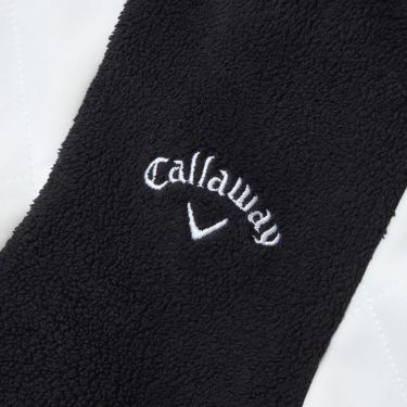 キャロウェイ Callaway　メンズ ロゴ刺繍 ネックウォーマー C24298104 1030 ホワイト　2024年モデル 詳細4