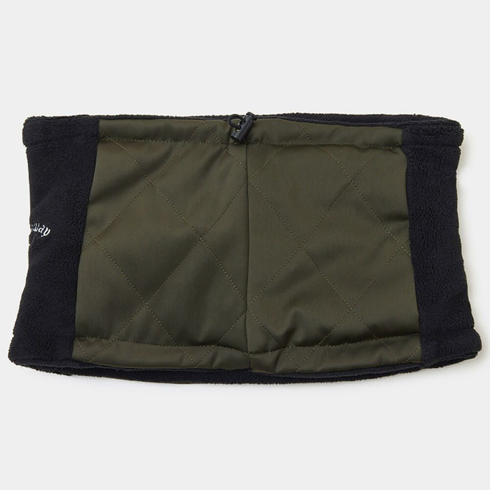 キャロウェイ Callaway　メンズ ロゴ刺繍 ネックウォーマー C24298104 1180 カーキ　2024年モデル 詳細2