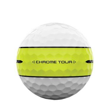 キャロウェイ CHROME TOUR 360 STRIPE クロム ツアー 2025年モデル　ゴルフボール　1ダース（12球入り） 360° イエロー ストライプ 詳細5