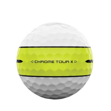 キャロウェイ CHROME TOUR X 360 STRIPE クロム ツアーX 2025年モデル　ゴルフボール　1ダース（12球入り） 360° イエロー ストライプ 詳細5