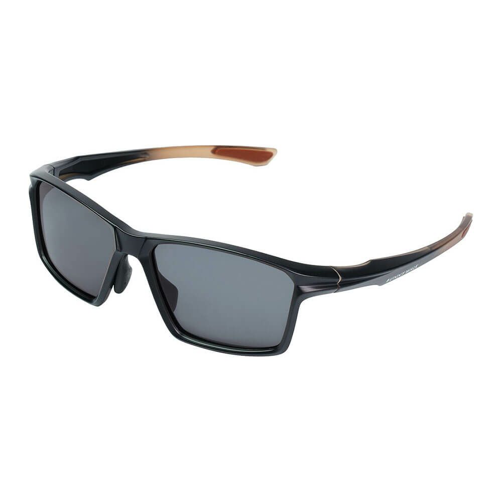 バニーウォーク BUNNY WALK　メンズ 偏光サングラス POLARIZED BW-025 BW-0252F MATTE BLACK＆CLEAR BROWN/SMOKE 詳細1