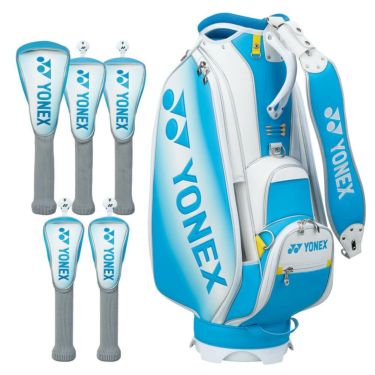 ヨネックス YONEX　岩井姉妹カラーモデル 岩井明愛プロモデル キャディバッグ＆ヘッドカバーセット CB4951LTS TQ ターコイズ　2025年モデル ターコイズ