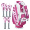 ヨネックス YONEX　岩井姉妹カラーモデル 岩井千怜プロモデル キャディバッグ＆ヘッドカバーセット CB4951LTS MZ マゼンダ　2025年モデル マゼンダ