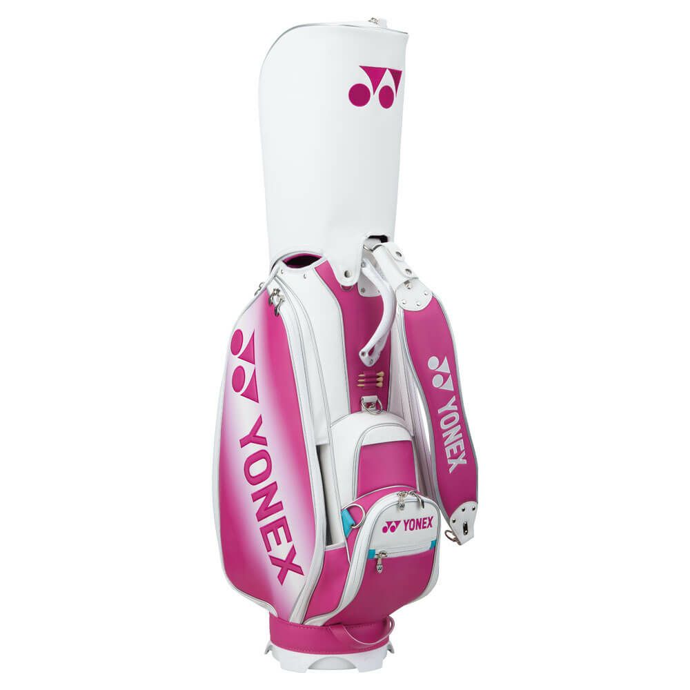 ヨネックス YONEX　岩井姉妹カラーモデル 岩井千怜プロモデル キャディバッグ＆ヘッドカバーセット CB4951LTS MZ マゼンダ　2025年モデル 詳細2