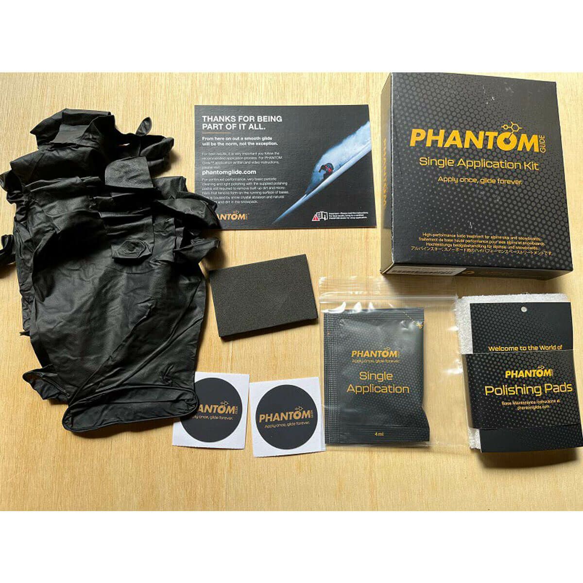 ファントム PHANTOM　Single Application Kit　スキー＆スノーボード ワックス 2024-2025 詳細3