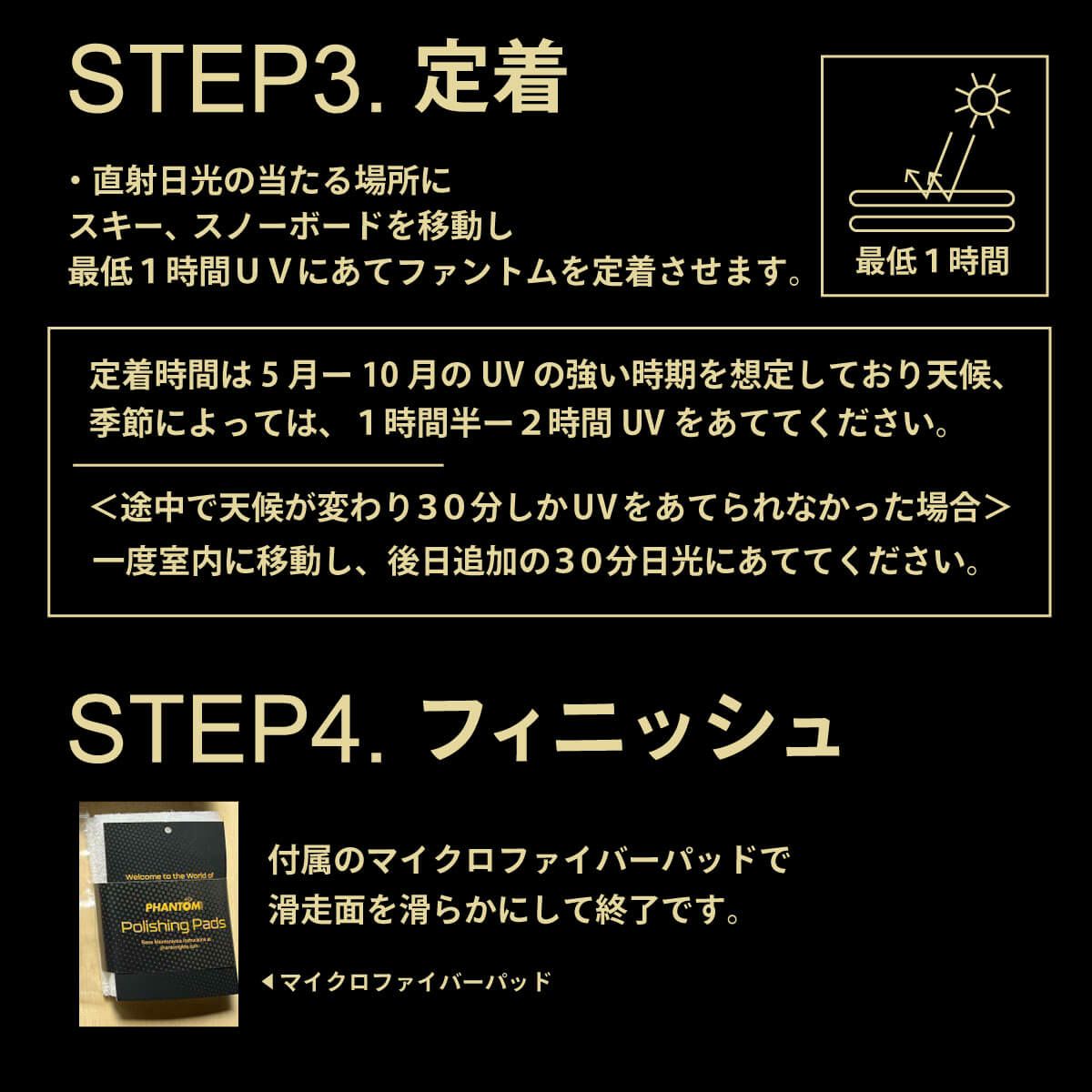 ファントム PHANTOM　Single Application Kit　スキー＆スノーボード ワックス 2024-2025 詳細6