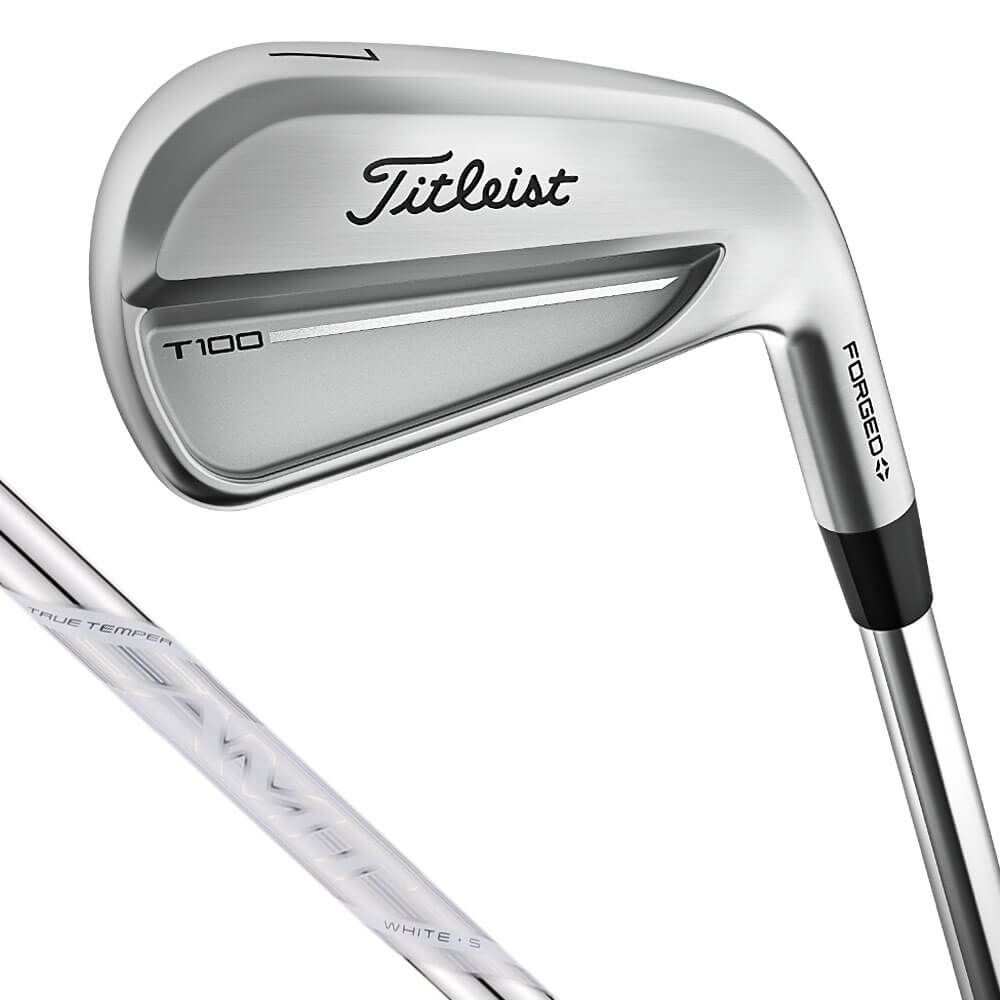 タイトリスト　T100 アイアン 2025年モデル　6本セット（＃5～9、PW） AMT TOUR WHITE スチールシャフト