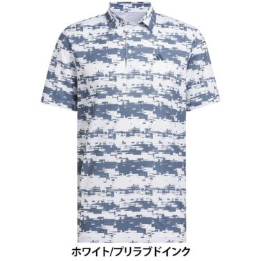 アディダス adidas　メンズ ジオメトリック 半袖 ポロシャツ JTX56　2024年モデル　詳細1