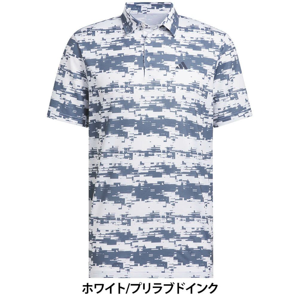 アディダス adidas　メンズ ジオメトリック 半袖 ポロシャツ JTX56　2024年モデル　詳細1