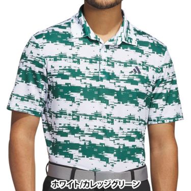 アディダス adidas　メンズ ジオメトリック 半袖 ポロシャツ JTX56　2024年モデル　詳細2