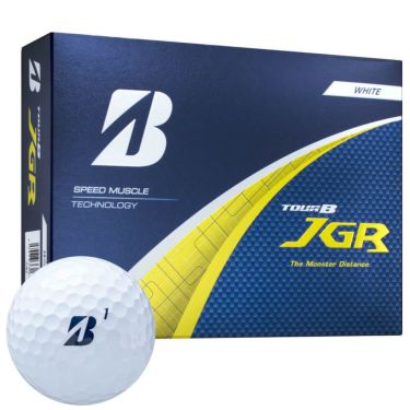 ブリヂストン TOUR B JGR 2025年モデル　ゴルフボール 1ダース（12球入り）　ホワイト ホワイト