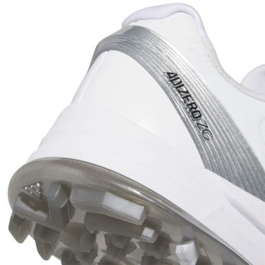 アディダス adidas　アディゼロ ゼッドジー 25 ロー ボア メンズ スパイクレス ゴルフシューズ OMX77 JS1766　2025年モデル ホワイト/メタリック/シルバー 詳細7