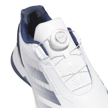 アディダス adidas　アディゼロ ゼッドジー 25 ロー ボア メンズ スパイクレス ゴルフシューズ OMX77 JS1767　2025年モデル ホワイト/インディゴ/シルバー 詳細6