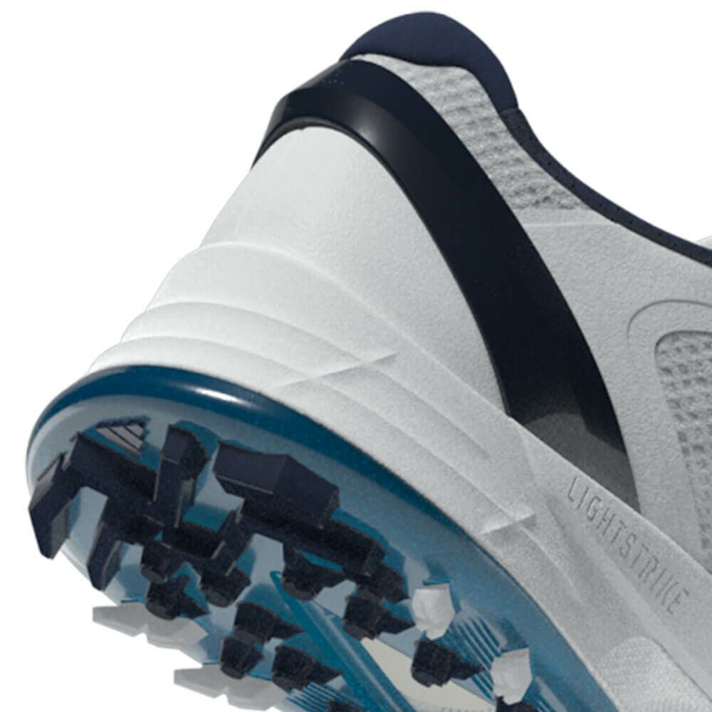 アディダス adidas　アディゼロ ゼッドジー 25 ロー ボア メンズ スパイクレス ゴルフシューズ OMX77 JS1767　2025年モデル ホワイト/インディゴ/シルバー 詳細7