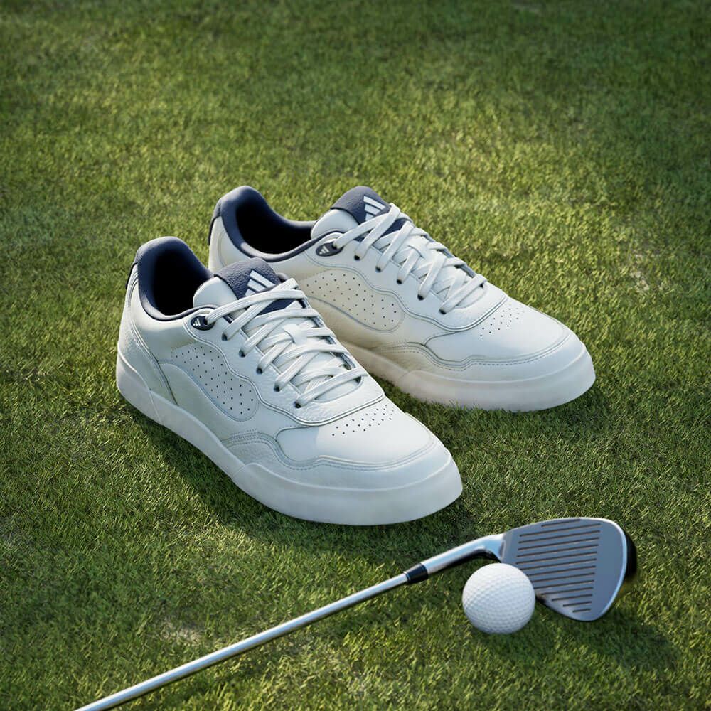 アディダス adidas　レトロクロス 25 メンズ スパイクレス ゴルフシューズ NLK88 JP8521　2025年モデル ホワイト/インディゴ/ホワイト 詳細8