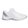 アディダス adidas　アディゼロ ゼッドジー 25 ロー ボア レディース スパイクレス ゴルフシューズ OMX78 JS1764　2025年モデル ホワイト/シルバー/グレー