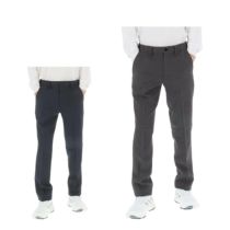 マンシングウェア Munsingwear　メンズ 千鳥柄 ストレッチ ロングパンツ MG4FLP80M　2024年モデル [裾上げ対応1●]