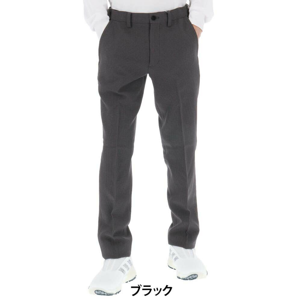 マンシングウェア Munsingwear　メンズ 千鳥柄 ストレッチ ロングパンツ MG4FLP80M　2024年モデル 詳細1
