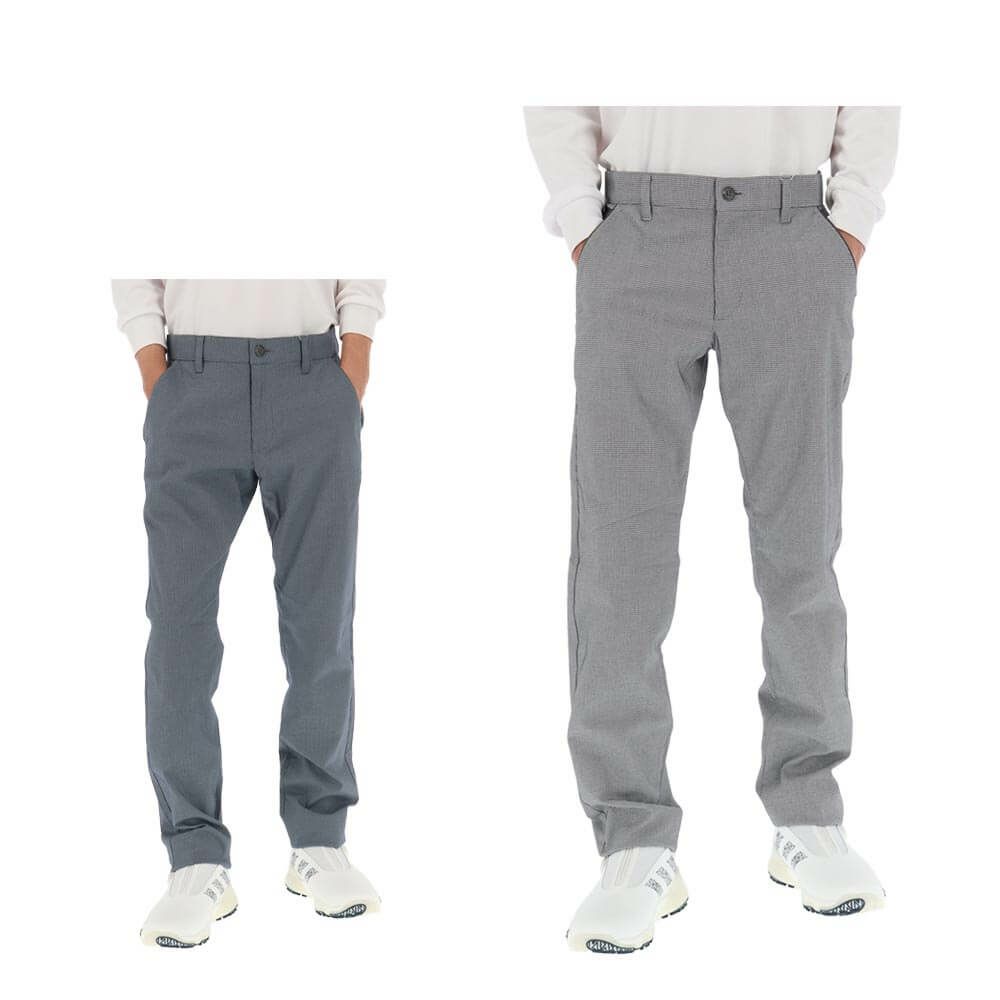 ルコック Le coq sportif　メンズ ロゴ刺繍 ストレッチ ドビー素材 ロングパンツ LG4FLP00M　2024年モデル