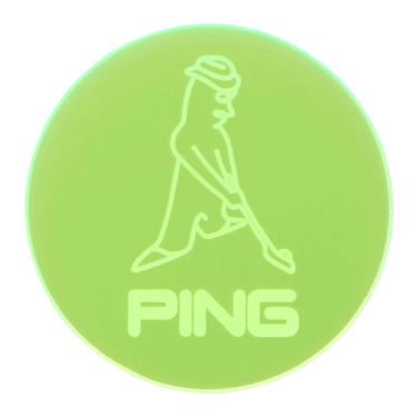 ピン PING　ネオンマーカー MR.PING AC-U2509 01 グリーン　2025年モデル グリーン