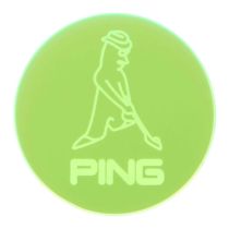 ピン PING　ネオンマーカー MR.PING AC-U2509 01 グリーン　2025年モデル