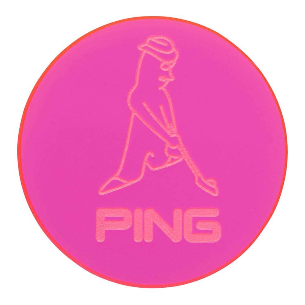 ピン PING　ネオンマーカー MR.PING AC-U2509 02 ピンク　2025年モデル ピンク