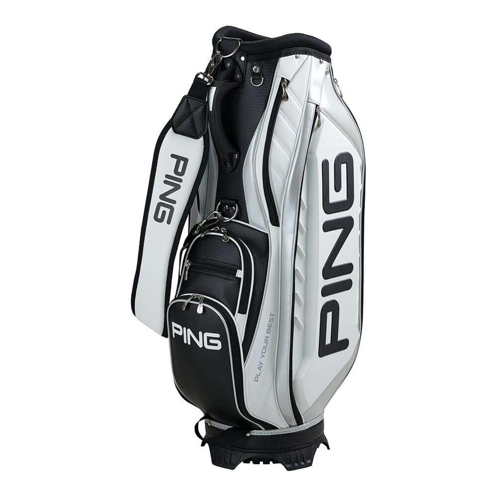 ピン PING　オーセンティックカート キャディバッグ CB-U2504 01 ホワイト　2025年モデル ホワイト