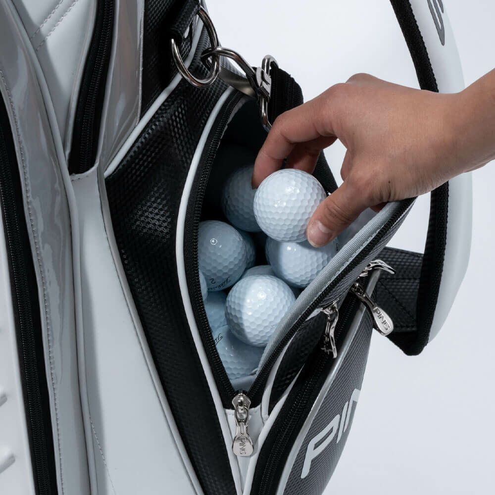 ピン PING　オーセンティックカート キャディバッグ CB-U2504 01 ホワイト　2025年モデル 詳細6