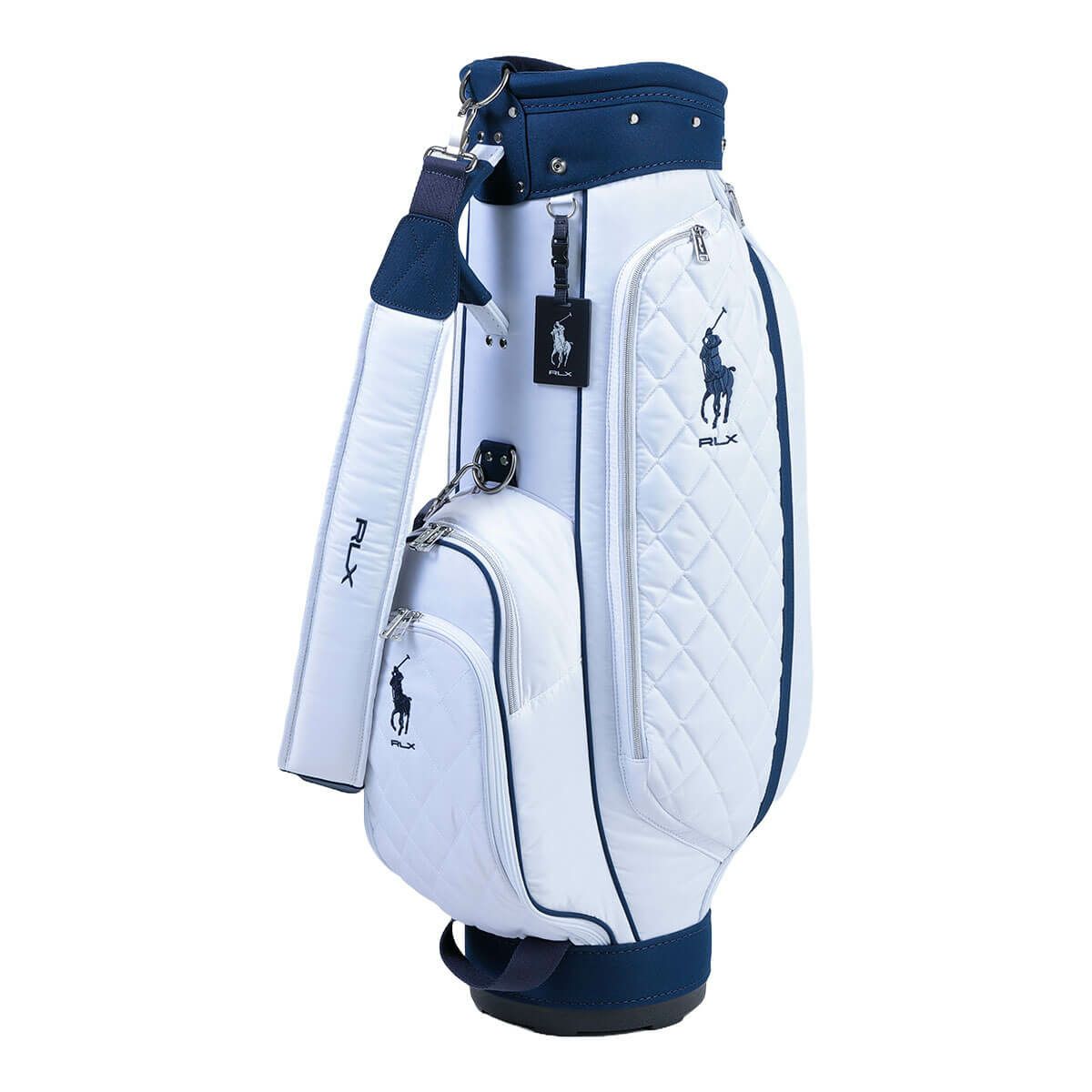 POLO GOLF RLX キルティングシリーズ レディース キャディバッグ RLC110 WN ホワイトネイビー ホワイトブルー