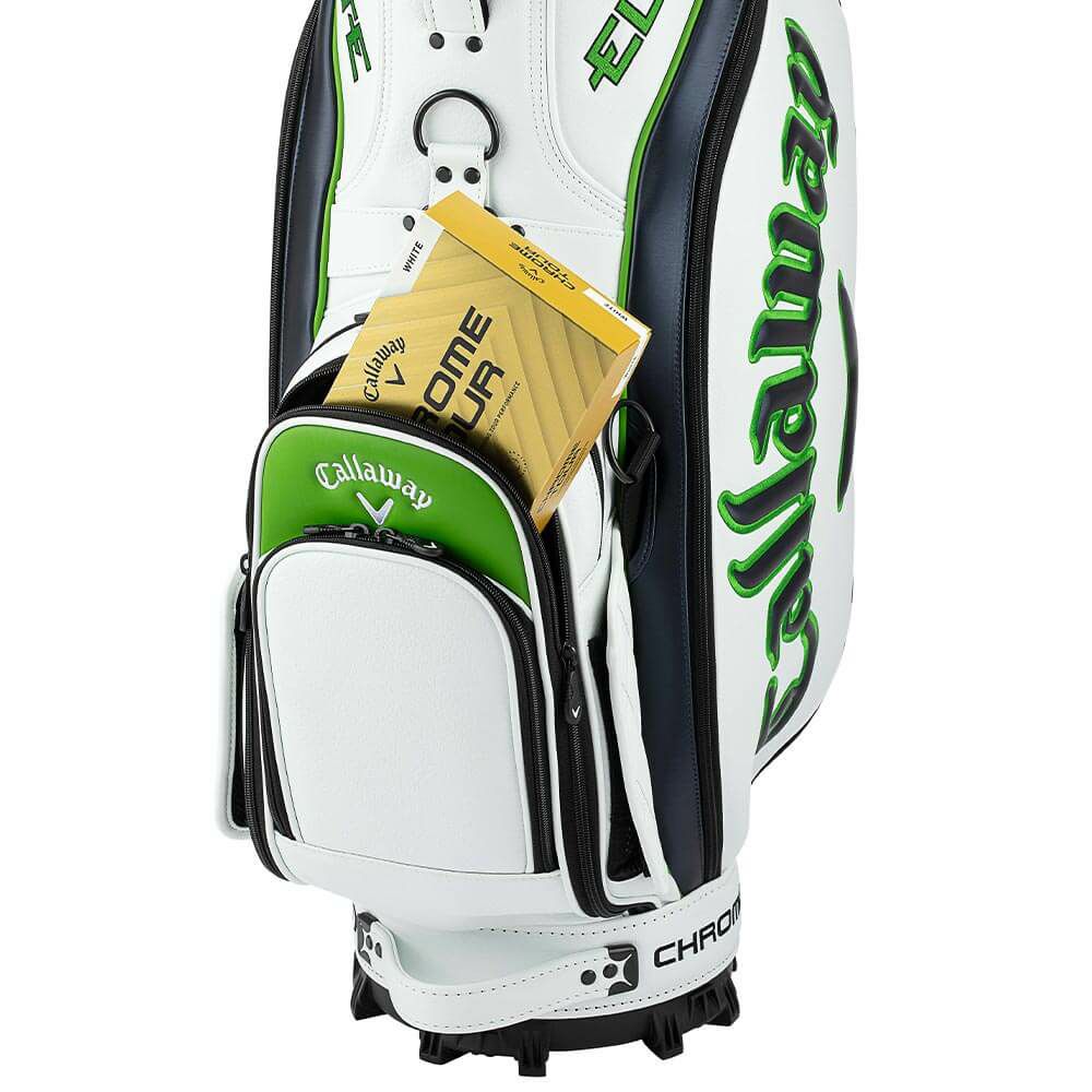 キャロウェイ　TOUR ツアー メンズ キャディバッグ 25 JM 5125133 ホワイト/グリーン　2025年モデル 詳細3