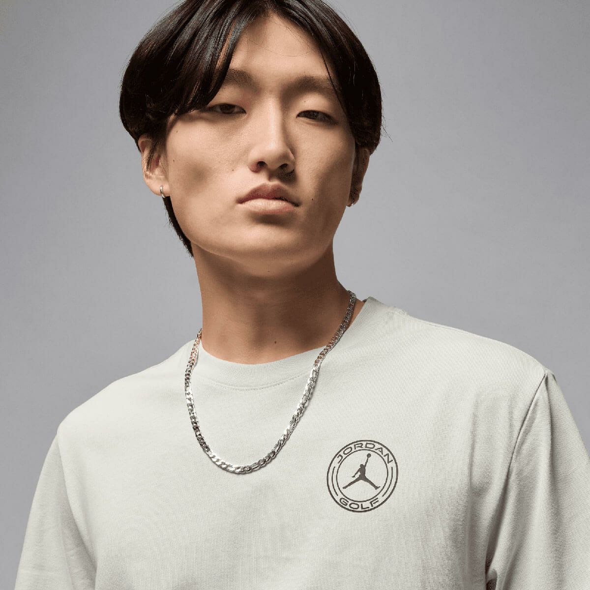 JORDAN ジョーダン　メンズ ゴルフ 半袖 クルー Tシャツ IH2129 034 ライトシルバー　2025年モデル 詳細2