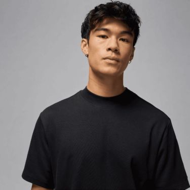 JORDAN ジョーダン　メンズ Dri-FIT 半袖 モックネック ゴルフトップ IB2831 010 ブラック　2025年モデル ブラック