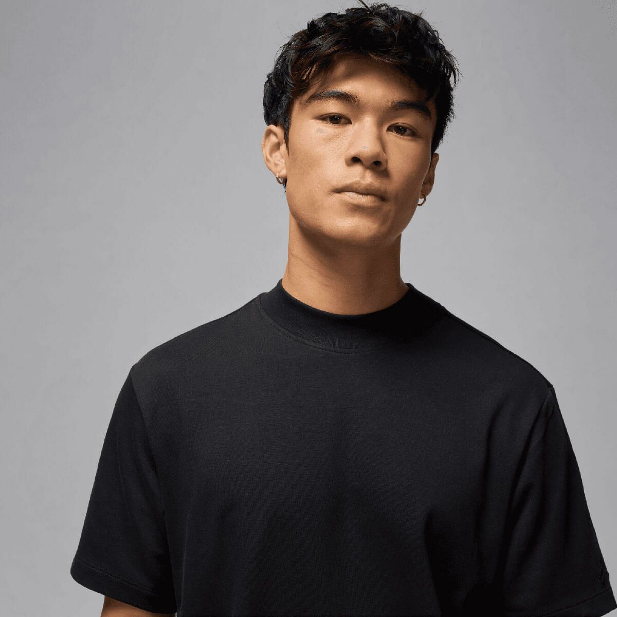 JORDAN ジョーダン　メンズ Dri-FIT 半袖 モックネック ゴルフトップ IB2831 010 ブラック　2025年モデル ブラック