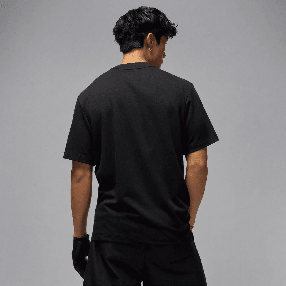 JORDAN ジョーダン　メンズ Dri-FIT 半袖 モックネック ゴルフトップ IB2831 010 ブラック　2025年モデル 詳細1