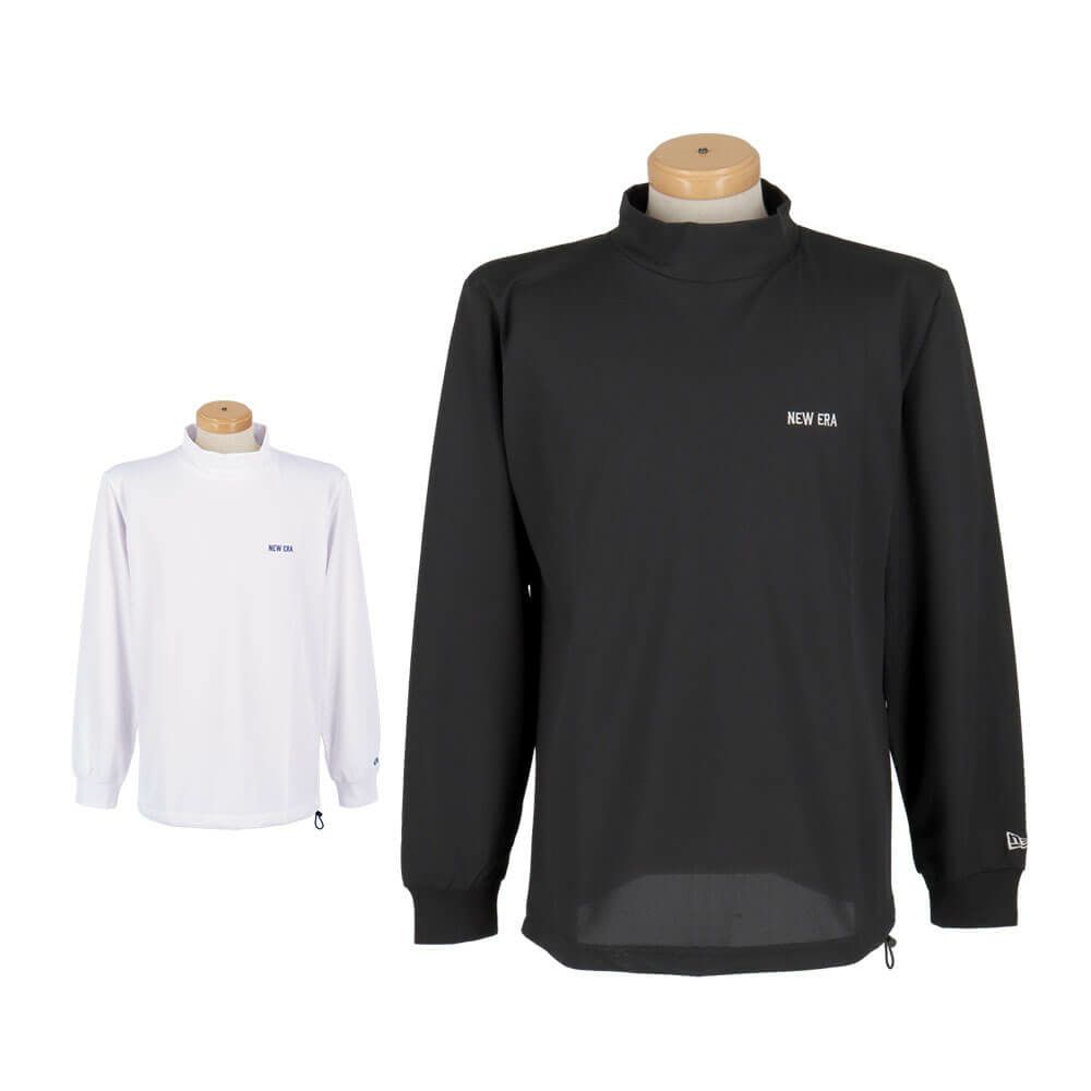 ニューエラ NEW ERA　メンズ 鹿の子 バックプリント 長袖 ハイネックシャツ　2025年モデル 詳細1