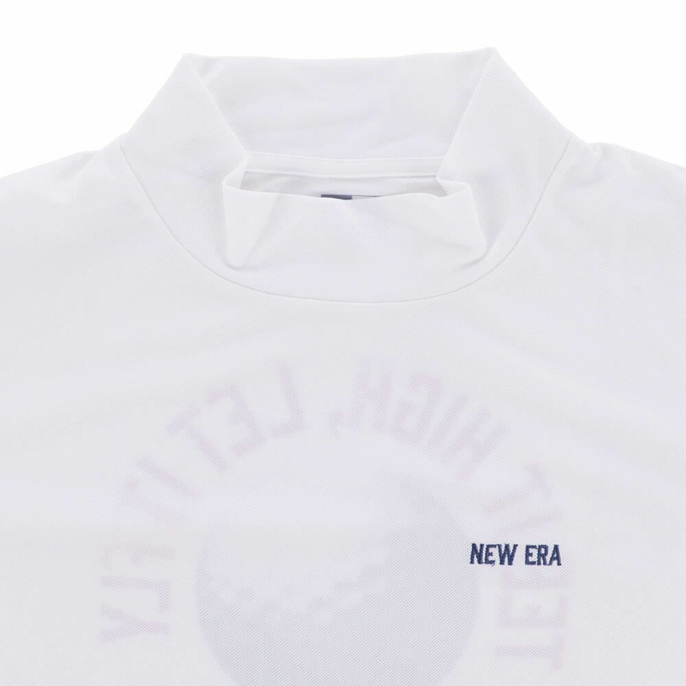ニューエラ NEW ERA　メンズ 鹿の子 バックプリント 長袖 ハイネックシャツ　2025年モデル 詳細4