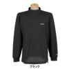 ニューエラ NEW ERA　メンズ 鹿の子 バックプリント 長袖 ハイネックシャツ　2025年モデル ブラック