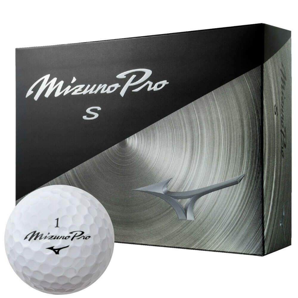 ミズノ MIZUNO　Mizuno Pro S ミズノプロ エス ゴルフボール　1ダース（12球入り）　ホワイト　2025年モデル ホワイト