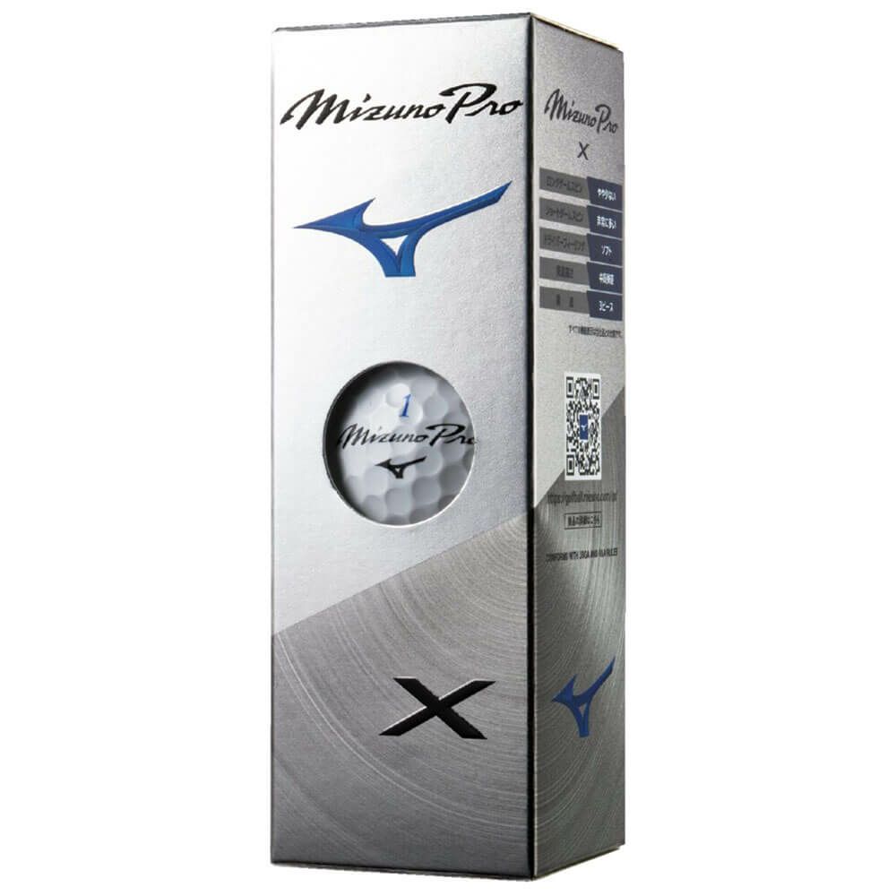 ミズノ MIZUNO　Mizuno Pro X ミズノプロ エックス ゴルフボール　1ダース（12球入り）　ホワイト　2025年モデル 詳細2
