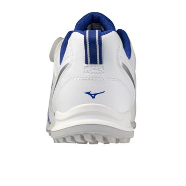 ミズノ MIZUNO　ジーエムスタイル ボア メンズ スパイクレス ゴルフシューズ 51GM2553 01 ホワイト×ブルー　2025年モデル 詳細3