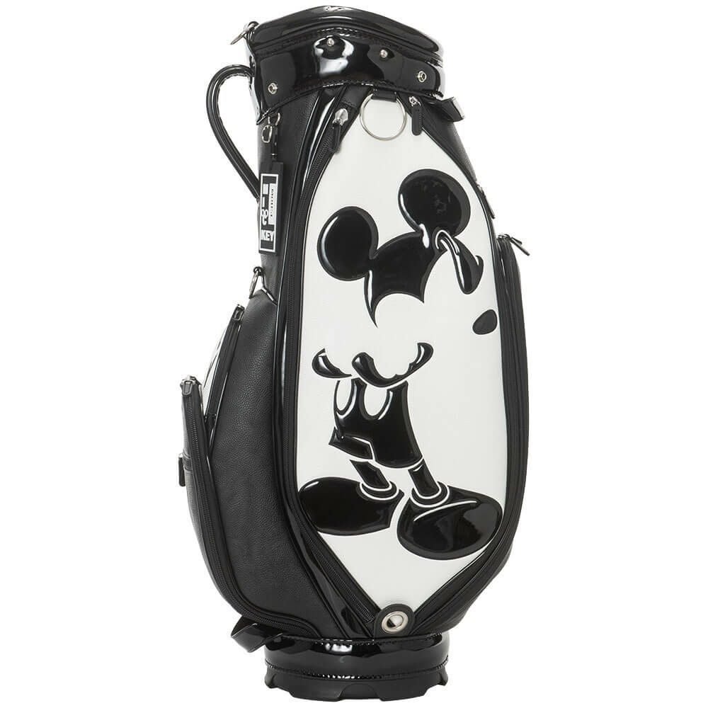 ディズニー モノクローム ミッキー ゴルフ キャディバッグ XYMG5FC1 00 ホワイト　2025年モデル ホワイト 詳細2