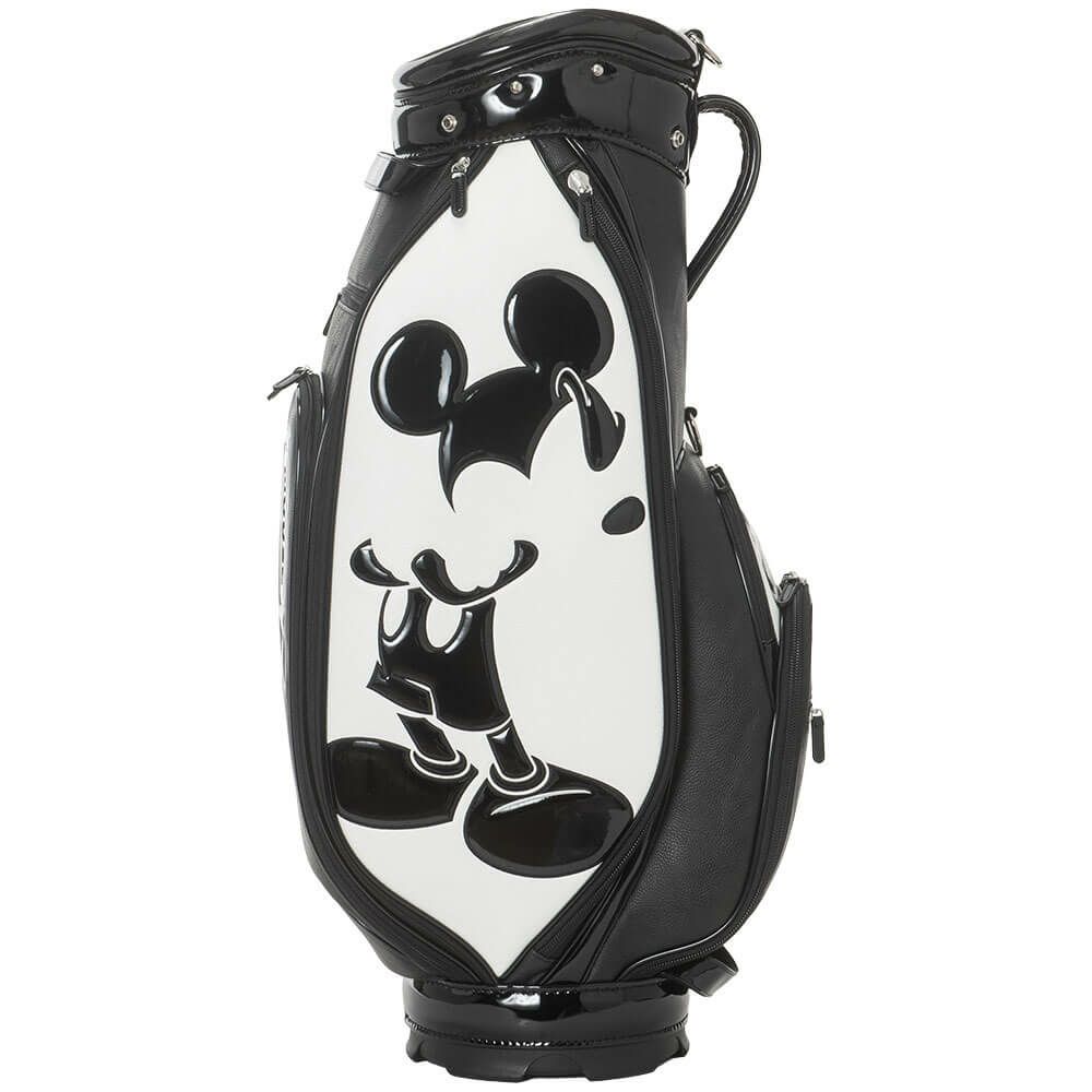 ディズニー モノクローム ミッキー ゴルフ キャディバッグ XYMG5FC1 00 ホワイト　2025年モデル ホワイト 詳細4