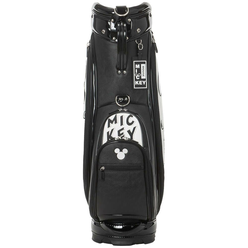 ディズニー モノクローム ミッキー ゴルフ キャディバッグ XYMG5FC1 00 ホワイト　2025年モデル ホワイト 詳細5