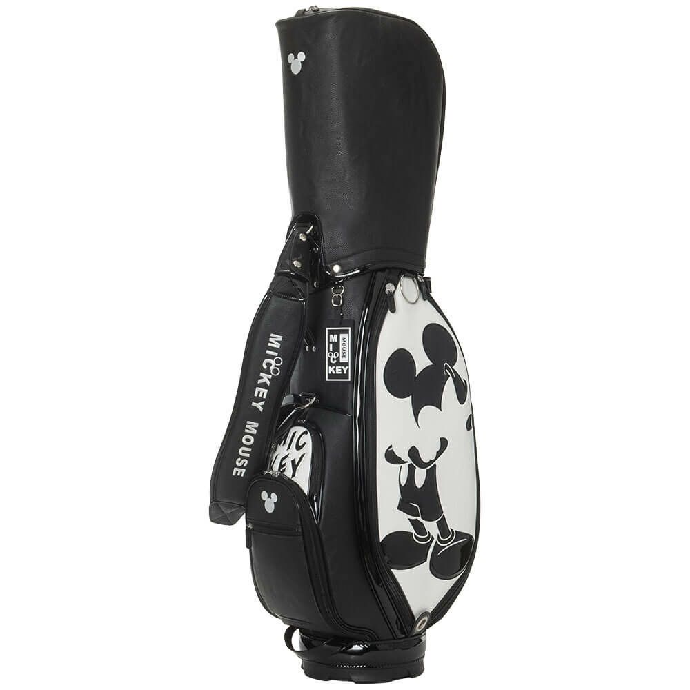 ディズニー モノクローム ミッキー ゴルフ キャディバッグ XYMG5FC1 00 ホワイト　2025年モデル ホワイト 詳細6