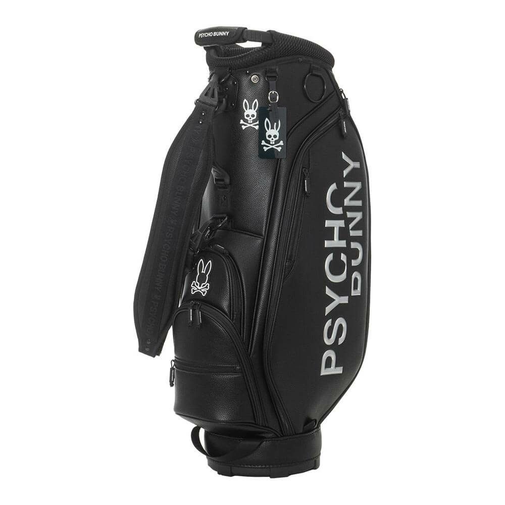 サイコバニー PsychoBunny　MONOTONE EDITION キャディバッグ PBMG5FC2 10 ブラック　2025年モデル ブラック