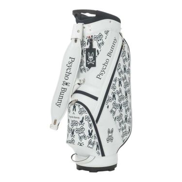 サイコバニー PsychoBunny　MONOGRAM キャディバッグ PBMG5FC5 00 ホワイト　2025年モデル ホワイト
