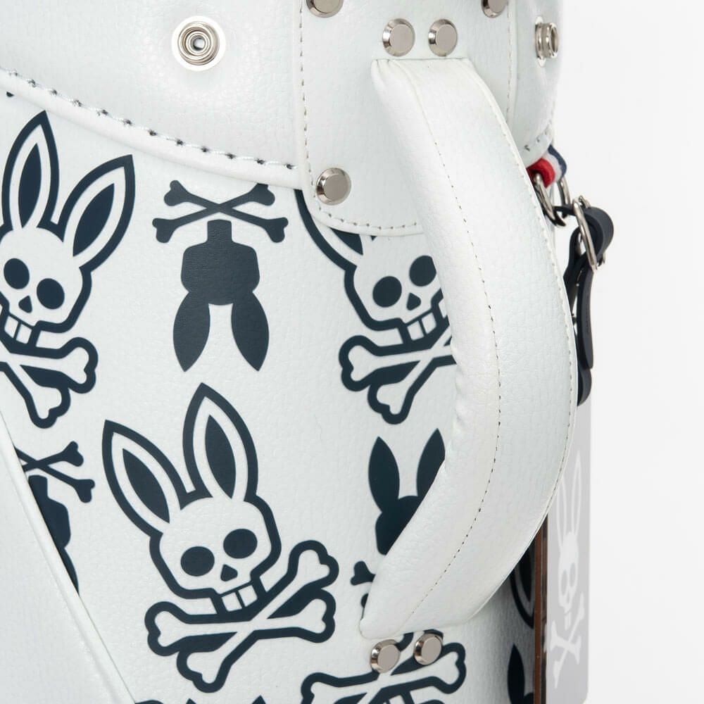 サイコバニー PsychoBunny　MONOGRAM キャディバッグ PBMG5FC5 00 ホワイト　2025年モデル ホワイト 詳細9