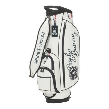 サイコバニー PsychoBunny　LWG スタンドキャディバッグ PBMG5FC6 00 ホワイト　2025年モデル ホワイト