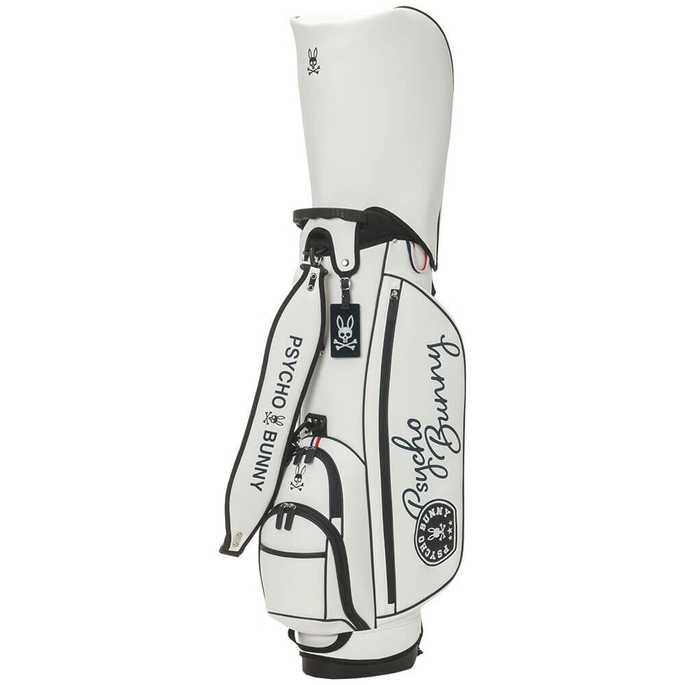 サイコバニー PsychoBunny　LWG スタンドキャディバッグ PBMG5FC6 00 ホワイト　2025年モデル ホワイト 詳細2